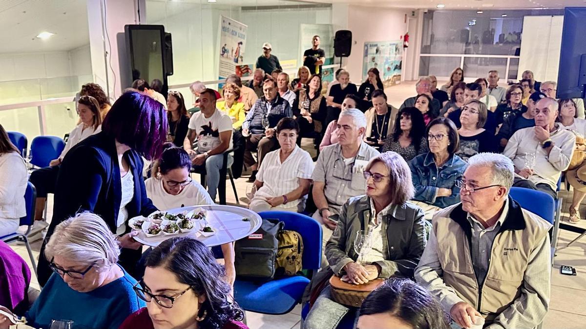 Un momento de la degustación, esta tarde.