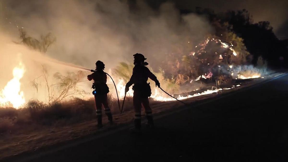L'incendi de los Gallardos, a Almeria.