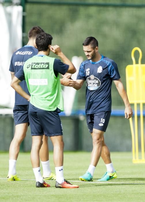 Andone y Fayçal se suman a los entrenamientos