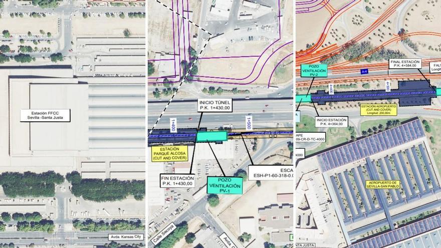 El tren que unirá Santa Justa y el aeropuerto de Sevillla estará en 2030: se prevén 2,1 millones de viajeros al año con la misma tarifa del Cercanías