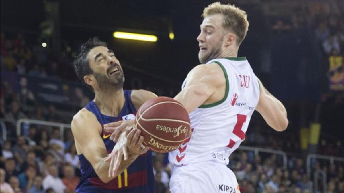 Trevor Cooney, en una imagen de la última visita del Baskonia al Palau Blaugrana