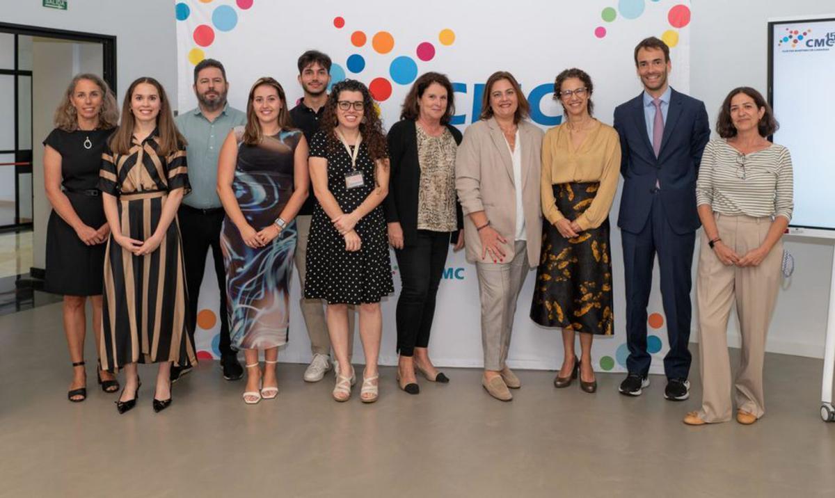 Representantes del Clúster Marítimo de Canarias con la presidenta de la Autoridad Portuaria