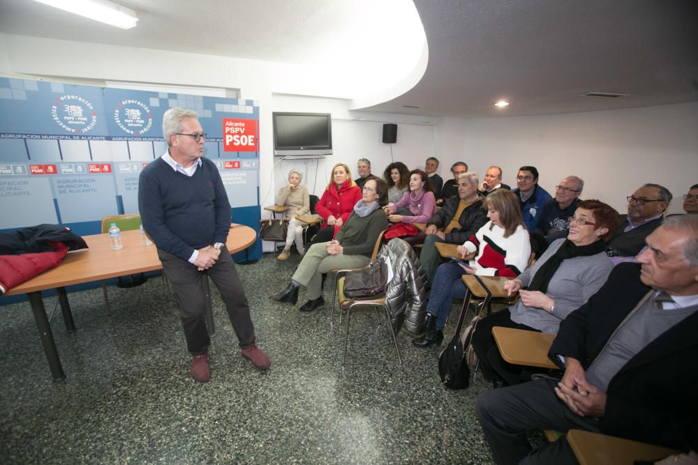 José Asensi presenta su precandidatura a las primarias del PSPV en Alicante