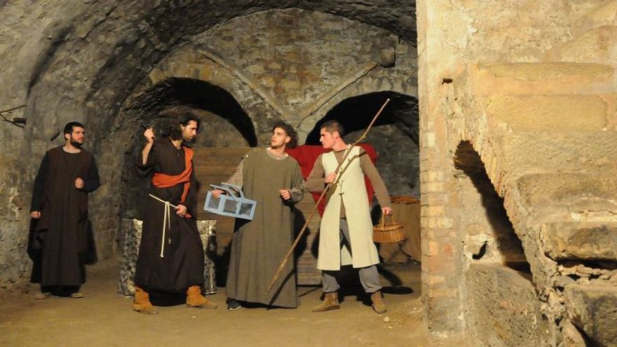 Recreació a l&#039;interior del vial medieval