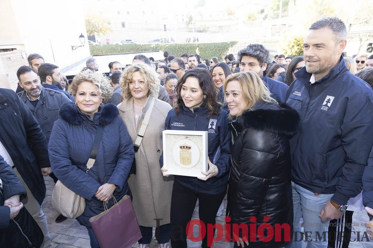 Así ha sido la visita de Isabel Díaz Ayuso a Caravaca de la Cruz