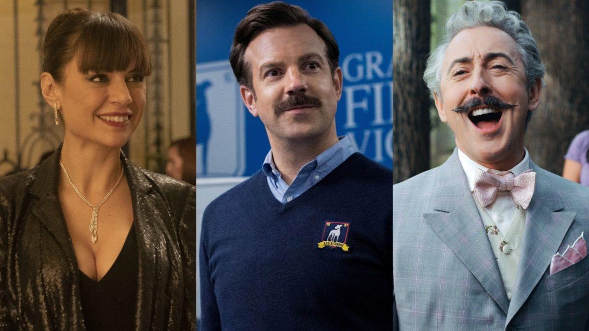 Miren Ibarguren (’Supernormal’), Jason Sudeikis (’Ted Lasso) y Alan Cumming (’Schmigadoon!’)