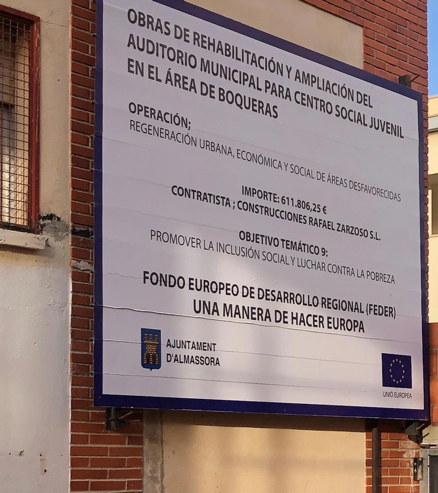 Los Fondos Europeos de Desarrollo Regional (Feder) cofinancian la transformación del edificio abandonado del Auditorio Les Boqueres