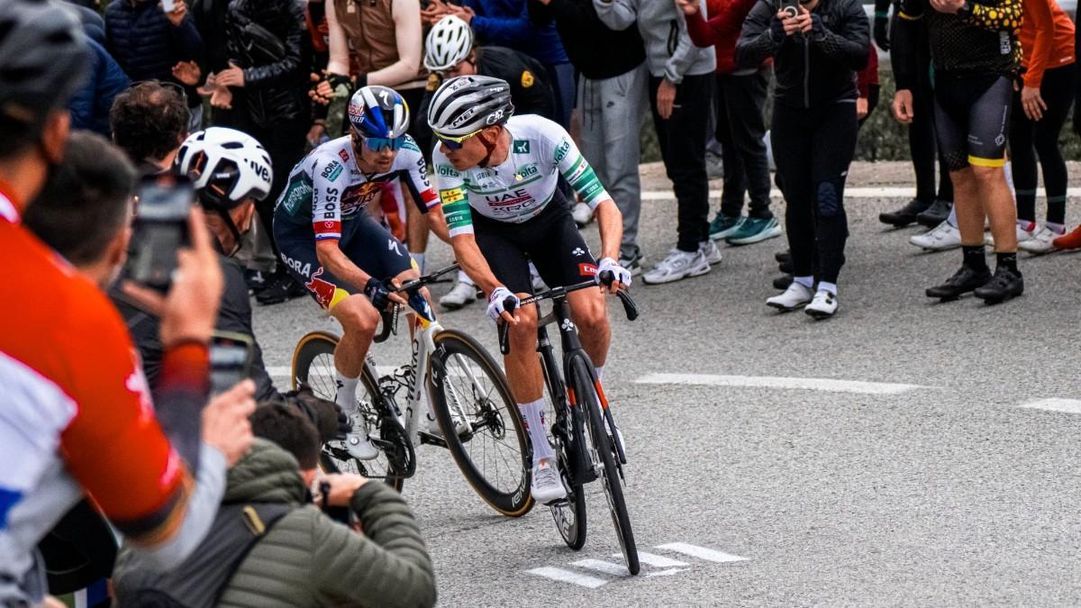 Juan Ayuso, en La Volta