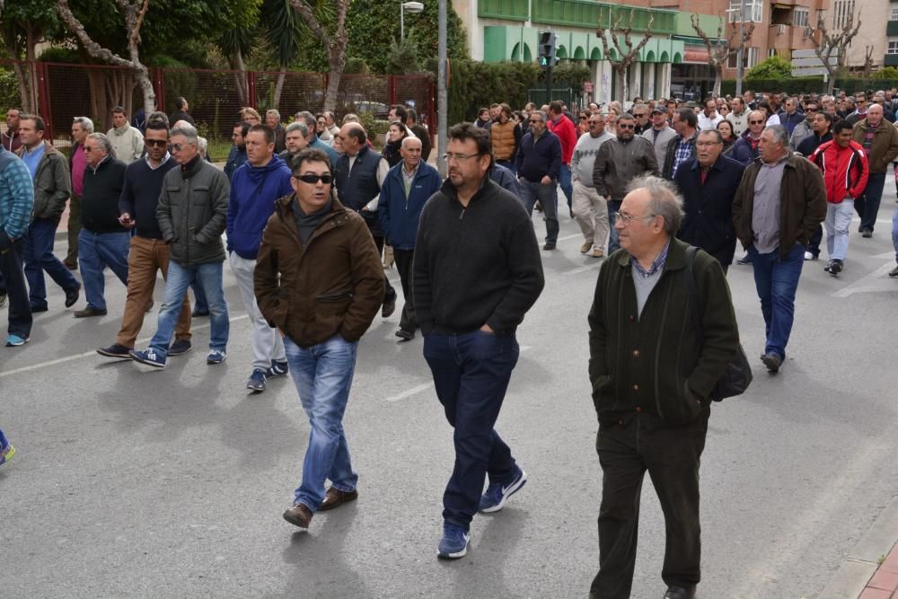 Manifestación en Murcia de los agricultores