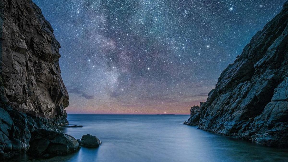 Un cielo estrellado.