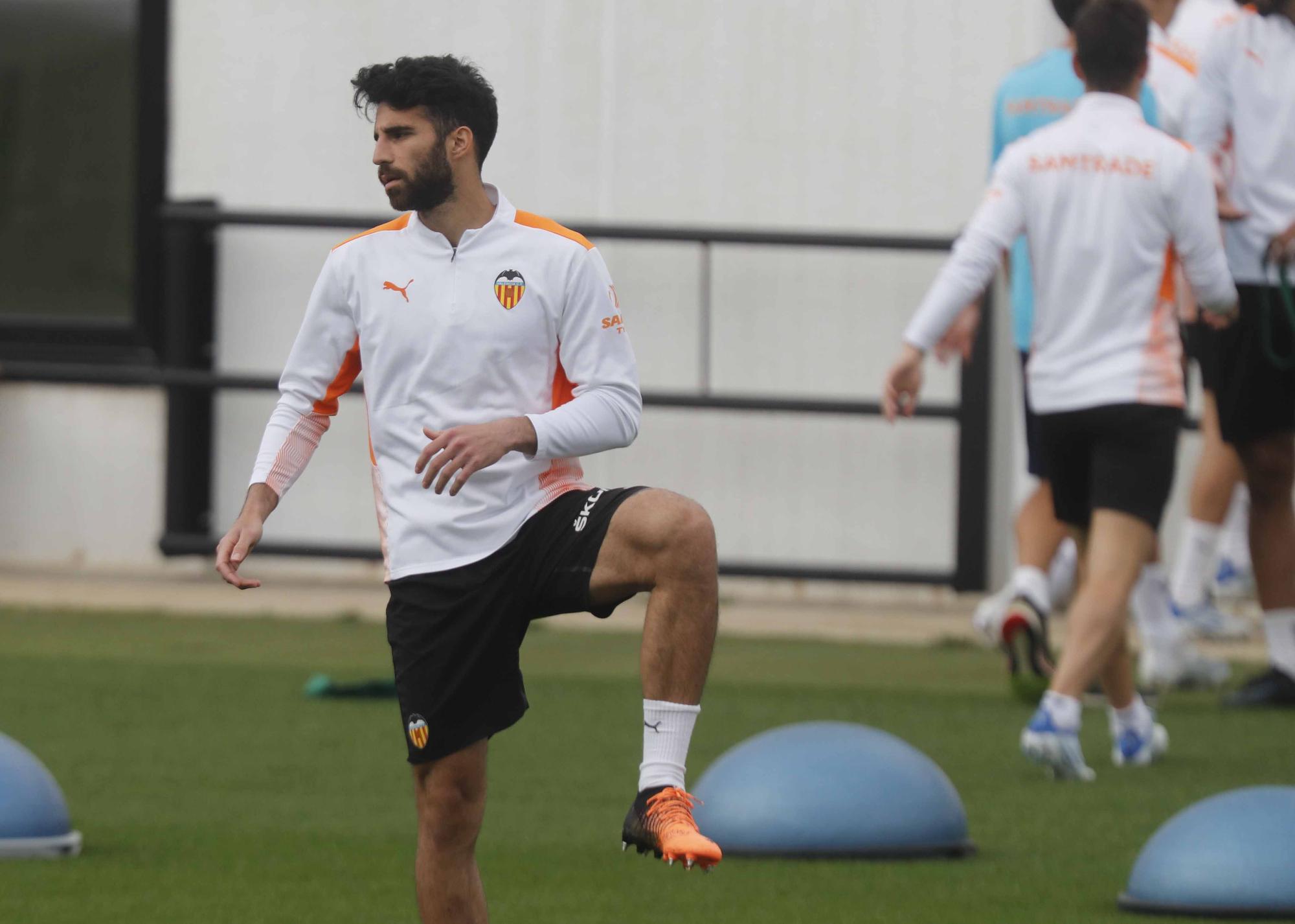 Entrenamiento del Valencia CF previo al partido frente a Osasuna