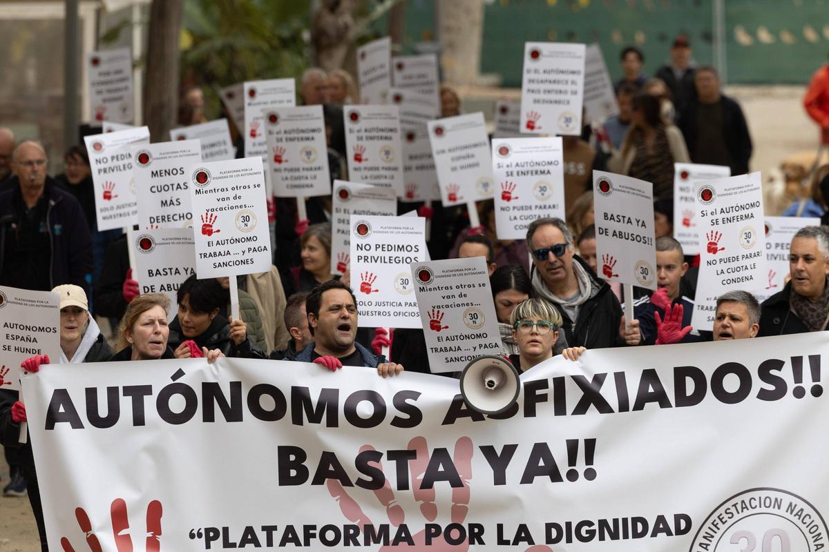 Movilización de trabajadores autónomos en Ibiza