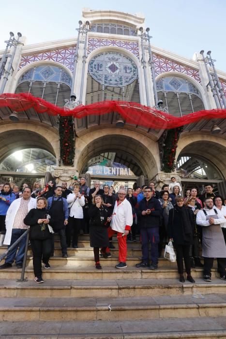 Protesta de los comerciantes del Mercado Central