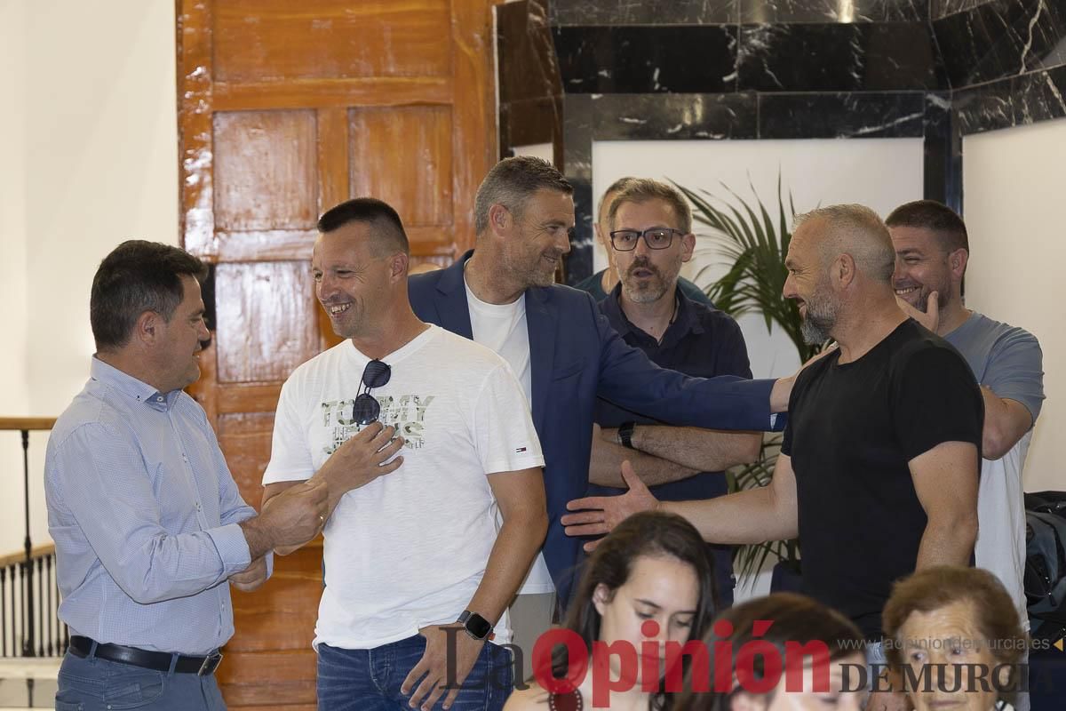 Recepción de los equipos de fútbol de las Escuelas Municipales de Caravaca que han conseguido ascenso