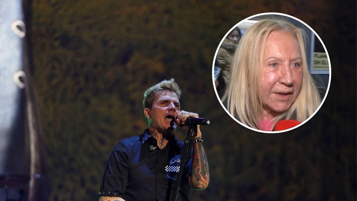 Dani Martín y en el círculo su madre asturiana
