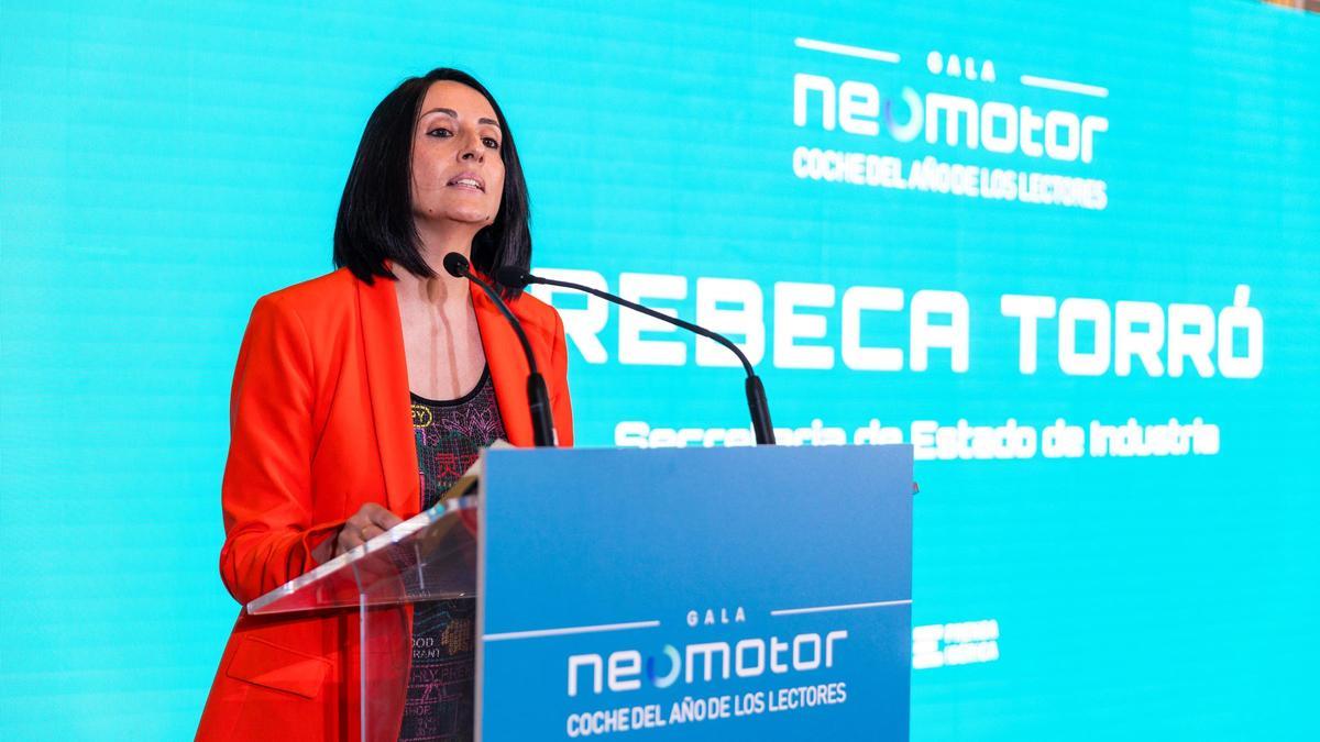 La Secretaria de Estado de Industria, Rebeca Torró, cierra la gala con un discurso.