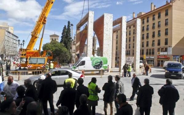 Fotogalería: Retirada de los arcos de las Murallas