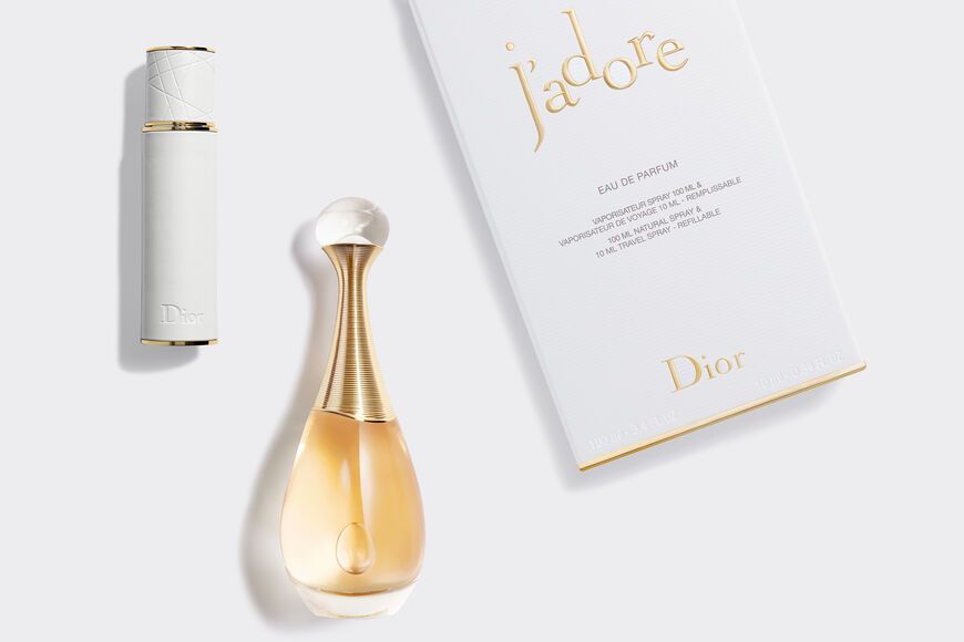 Eau de parfum y vaporizador de viaje j&#039;adore de Dior