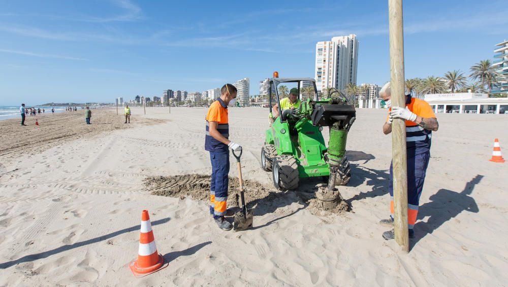 Alicante toma medidas en sus playas para pasar a la Fase 2.