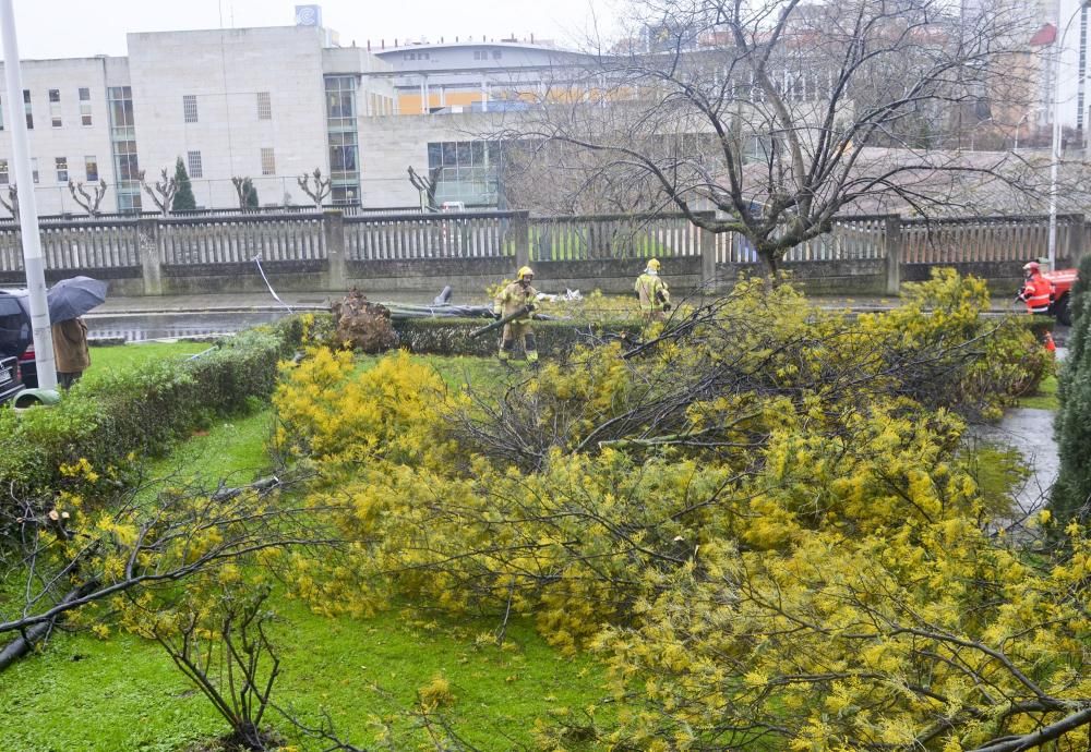 Las imágenes del temporal en A Coruña este sábado