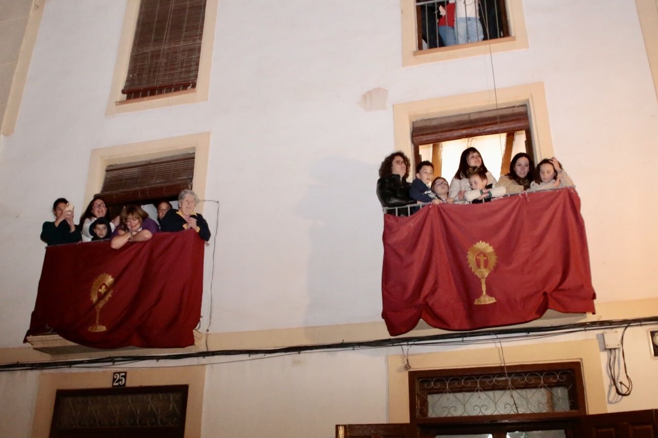 Imágenes del encuentro de las tres imágenes de la Archicofradía del Cristo de la Sangre de Lorca