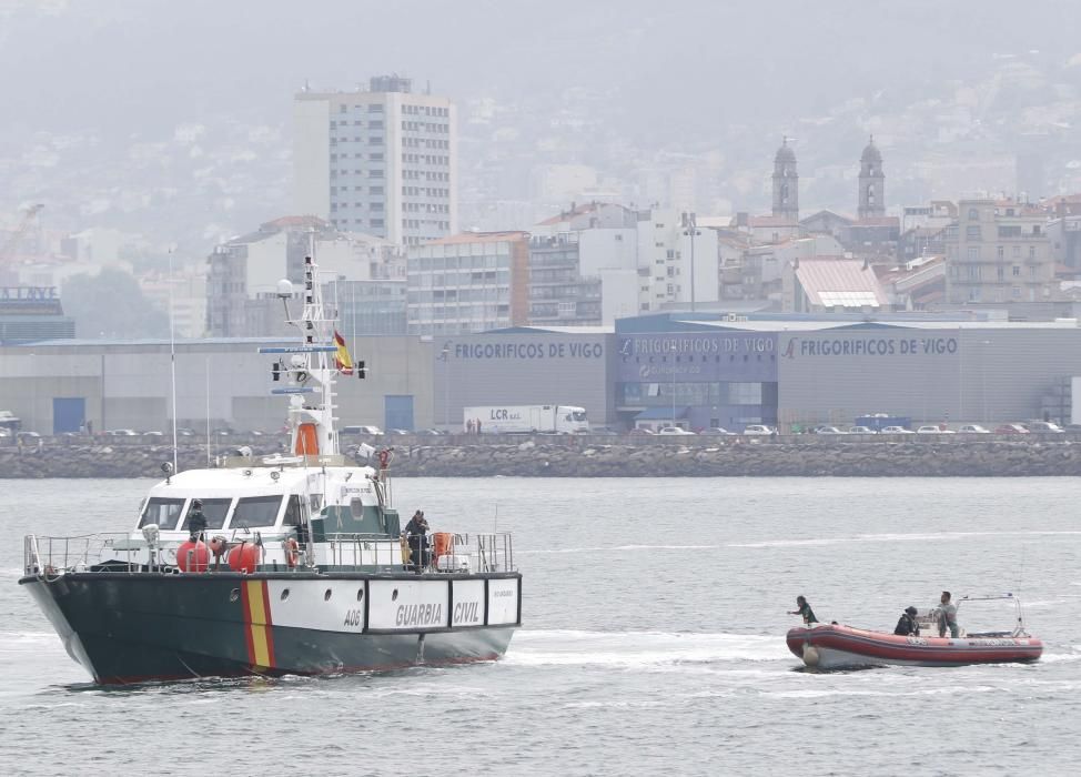 Simulacro de la Guardia Civil en Vigo