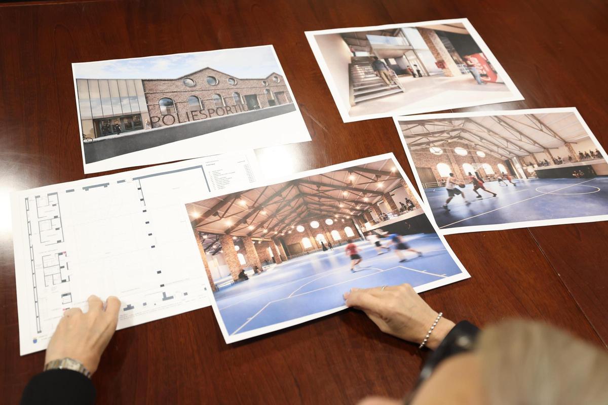 Imágenes del proyecto previsto para la reforma integral del Polideportivo Sant Blai.