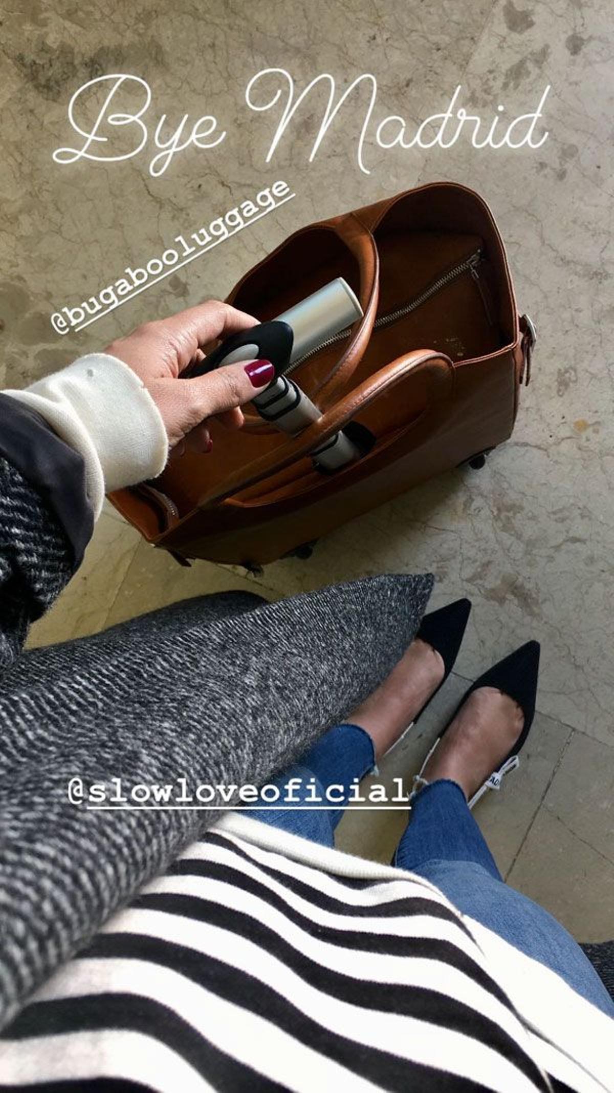 Sara carbonero y los zapatos negros con lazo de Dior