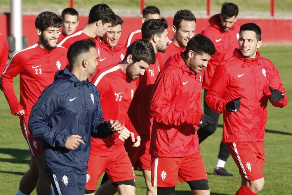 Entrenamiento del Sporting