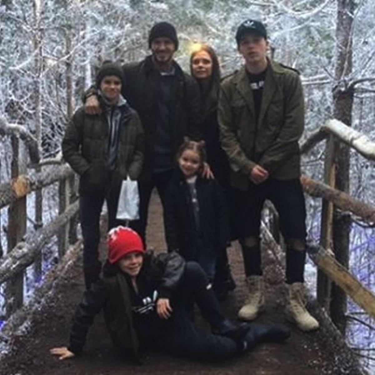 Navidad 2015: los Beckham, en familia