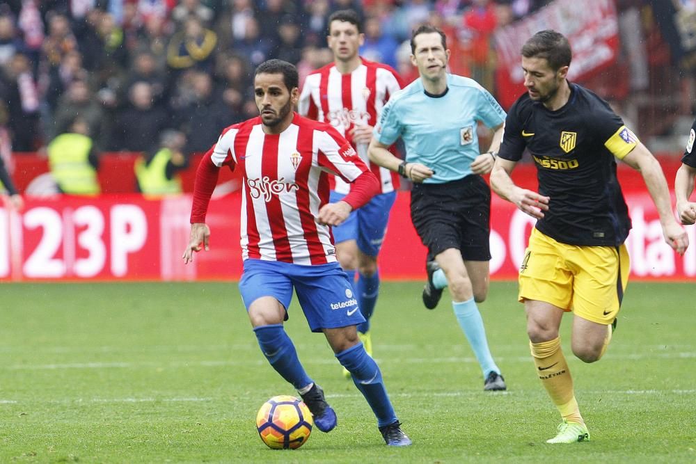 El partido entre el Sporting y el Atlético de Madrid, en imágenes