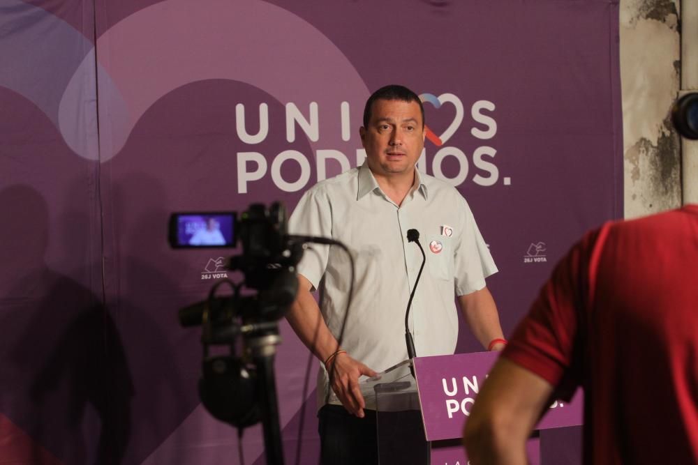 Noche electoral en podemos