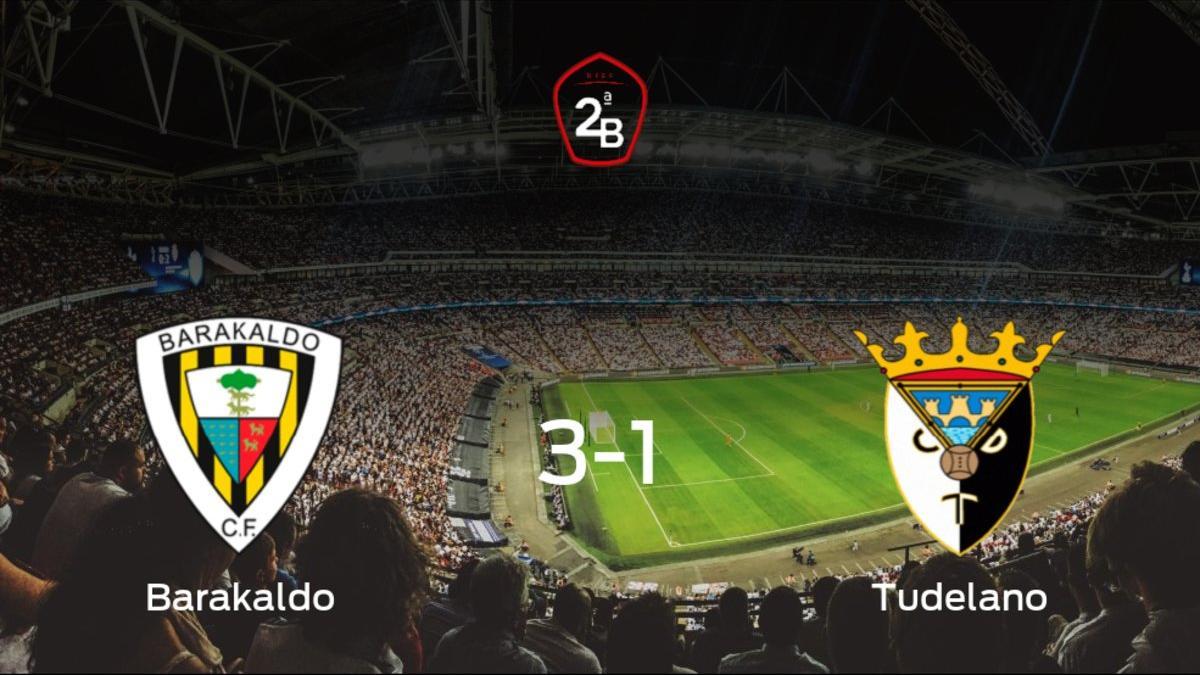Tres puntos para el equipo local: Barakaldo 3-1 Tudelano
