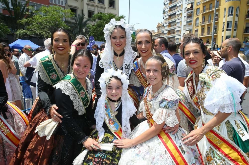 En Hogueras, con las colegas de cargo de Alicante, Castellón y Murcia