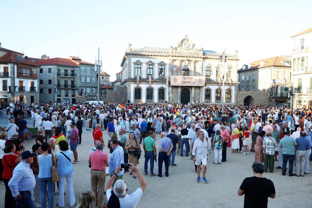 Manifestación por Ceuta en Pontevedra, con Mariano Rajoy