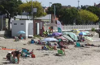 La falta de demanda deja a la playa de Vilaxoán este verano sin socorristas