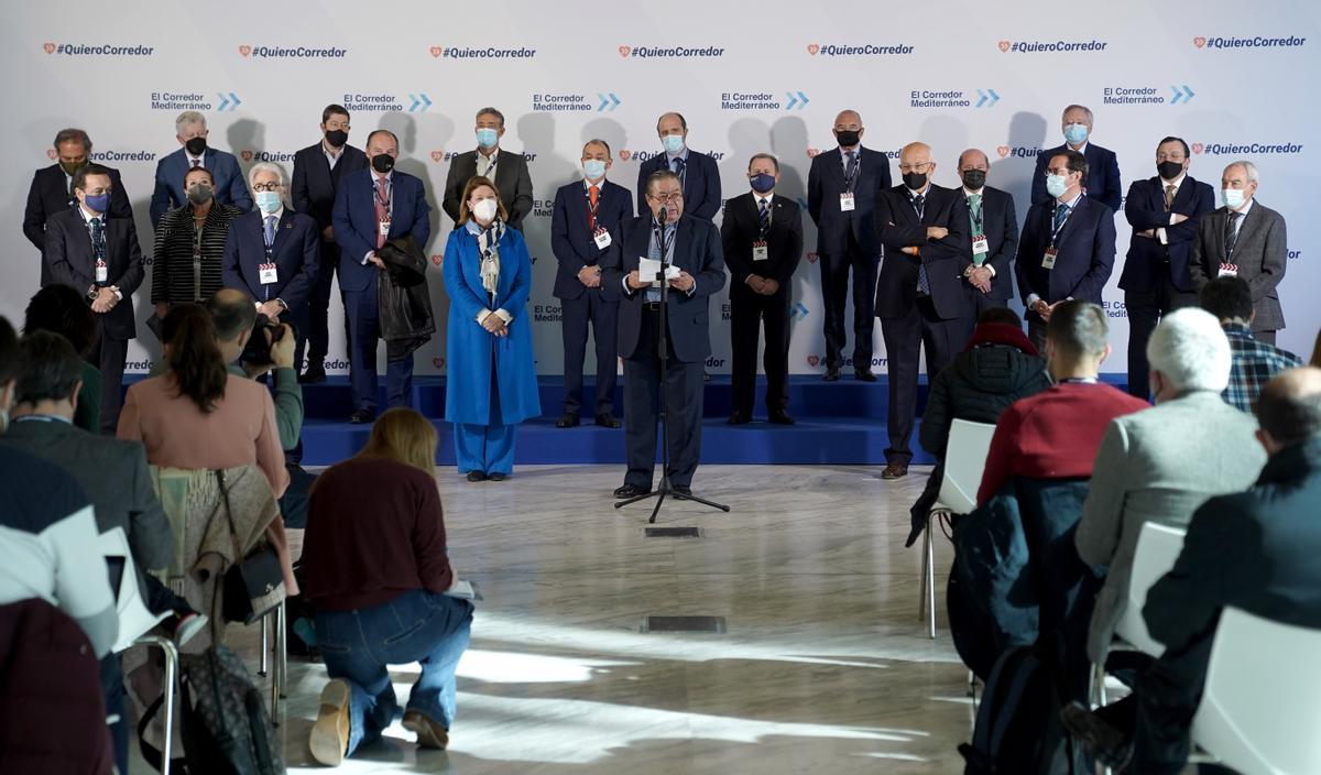 La reivindicación en Madrid del corredor mediterráneo reúne a empresarios y políticos