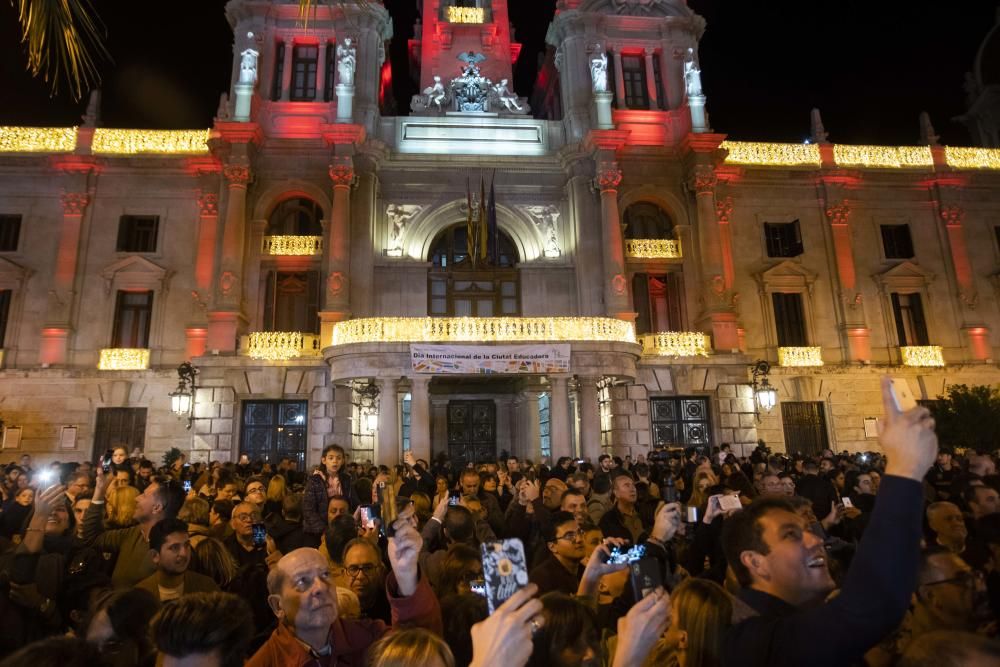 Encendido de las luces de Navidad en València