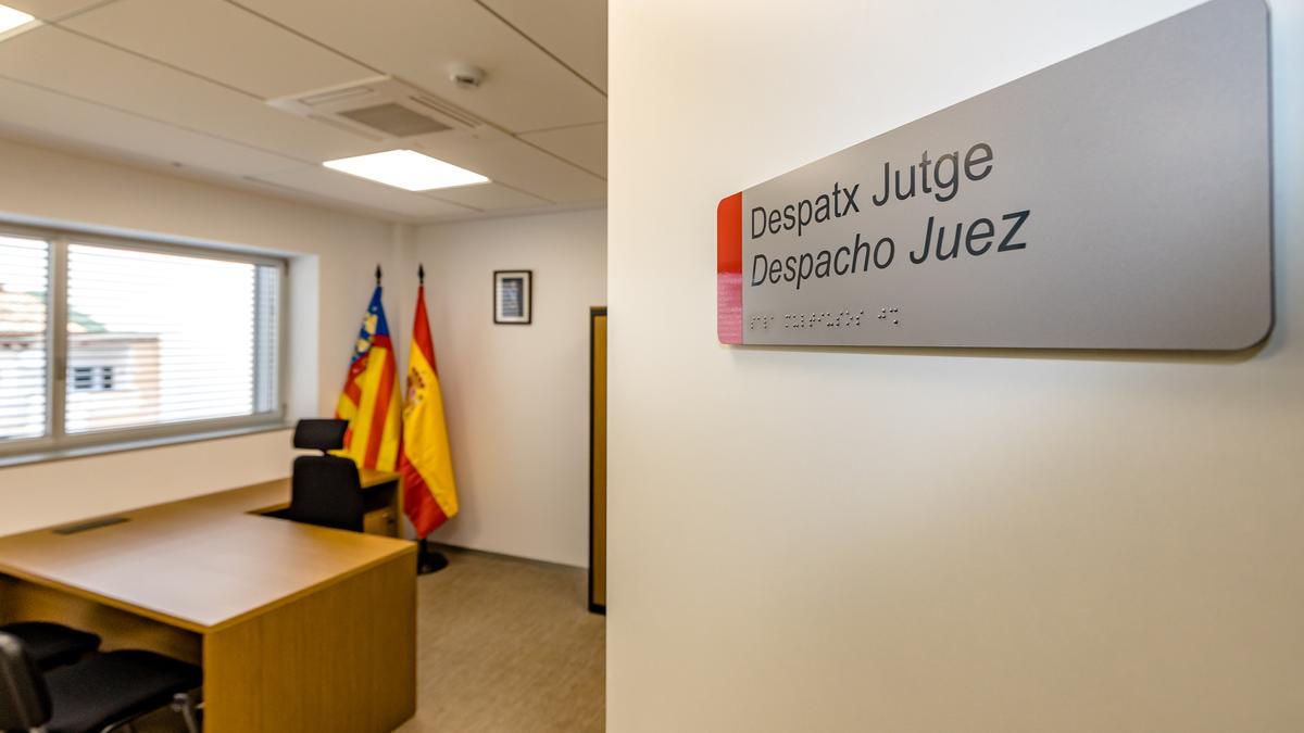 Imagen de archivo de un despacho de un juez de La Vila Joiosa.