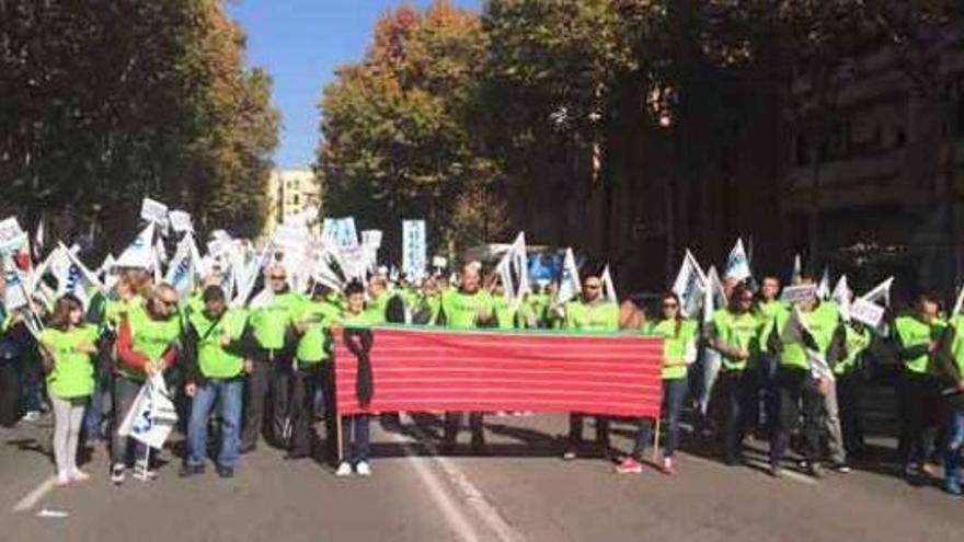 Integrantes de AUGC de Zamora, el mes pasado en Madrid.