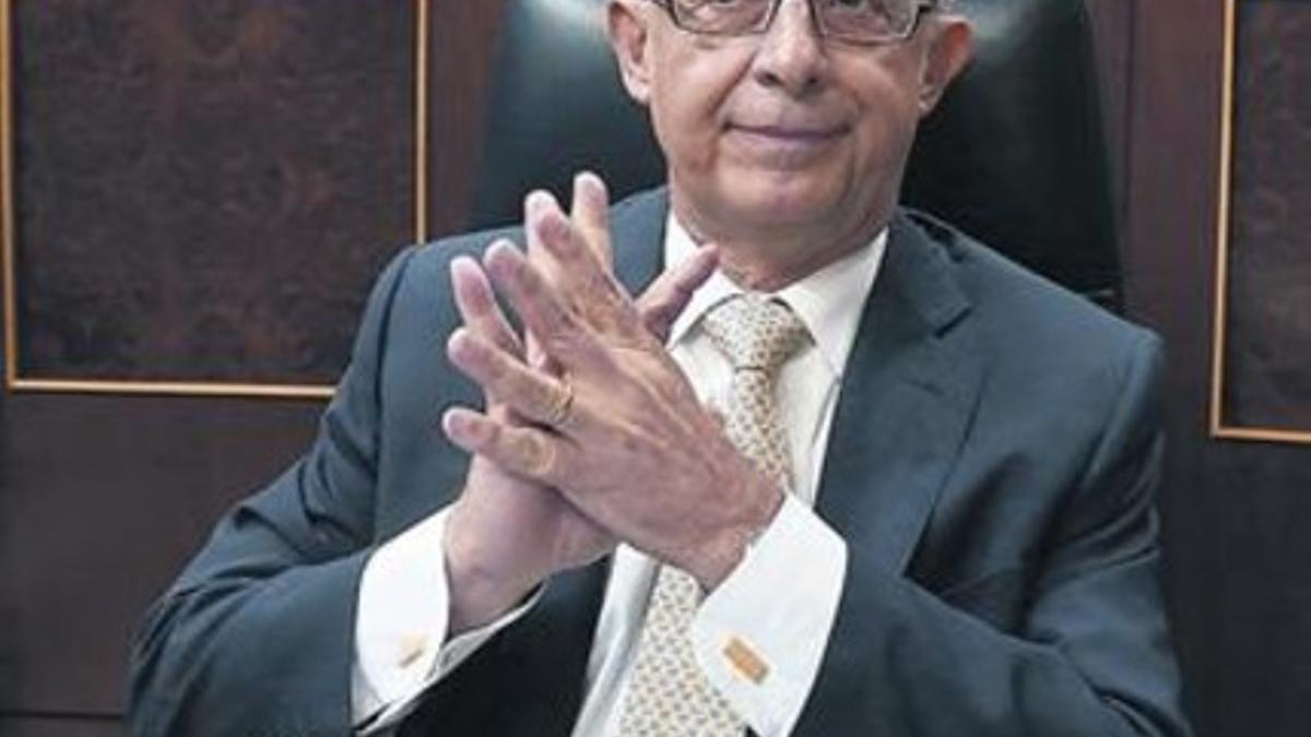 El ministro de Hacienda, Cristóbal Montoro, en el Congreso.