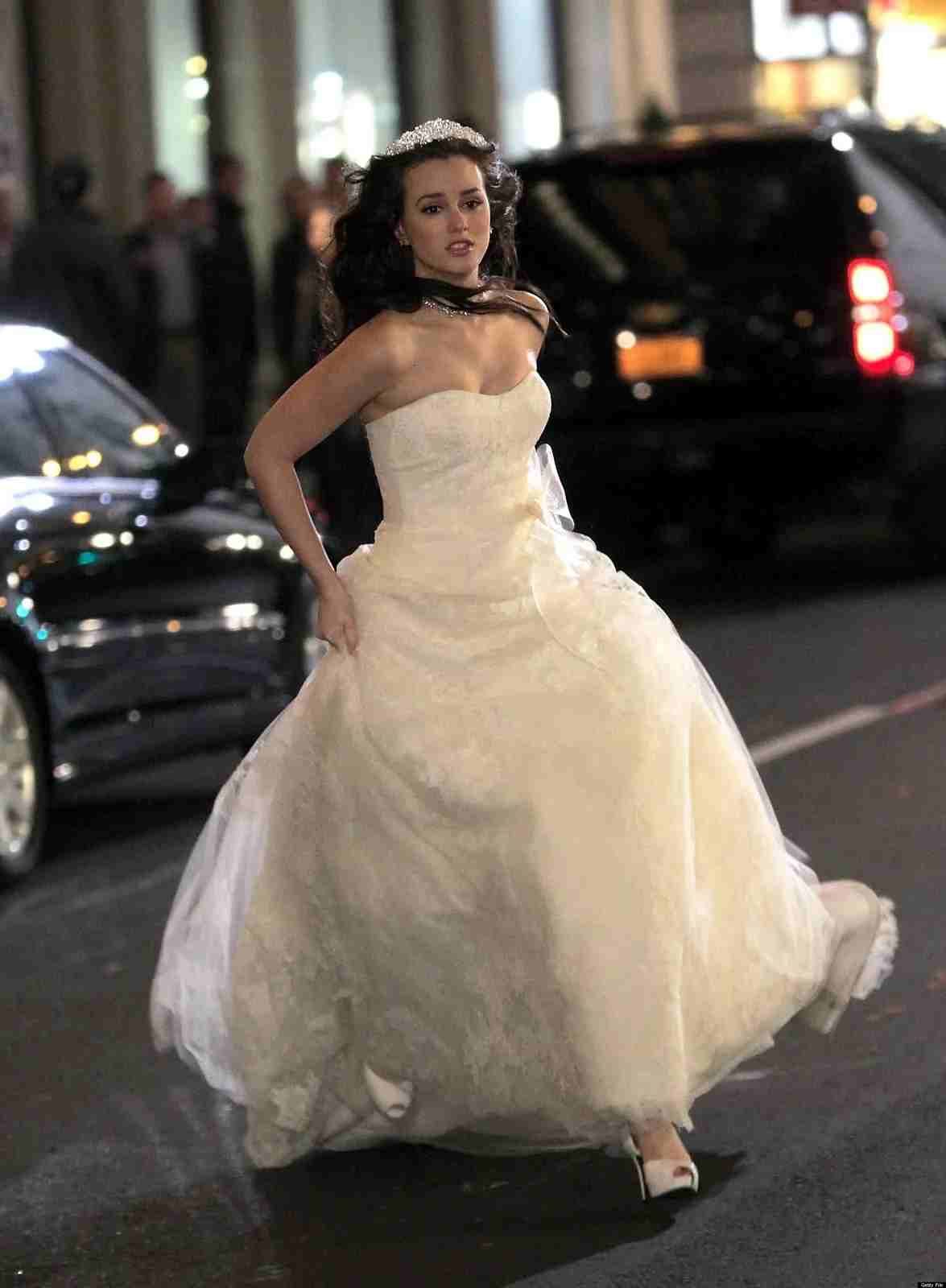 Blair Waldorf con vestido de novia de Vera Wang