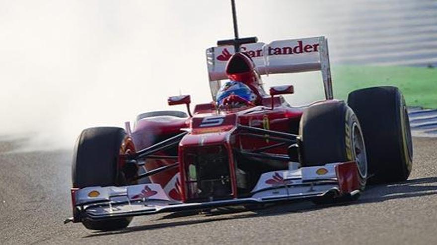 Fernando Alonso, este viernes en el circuito de Jerez.