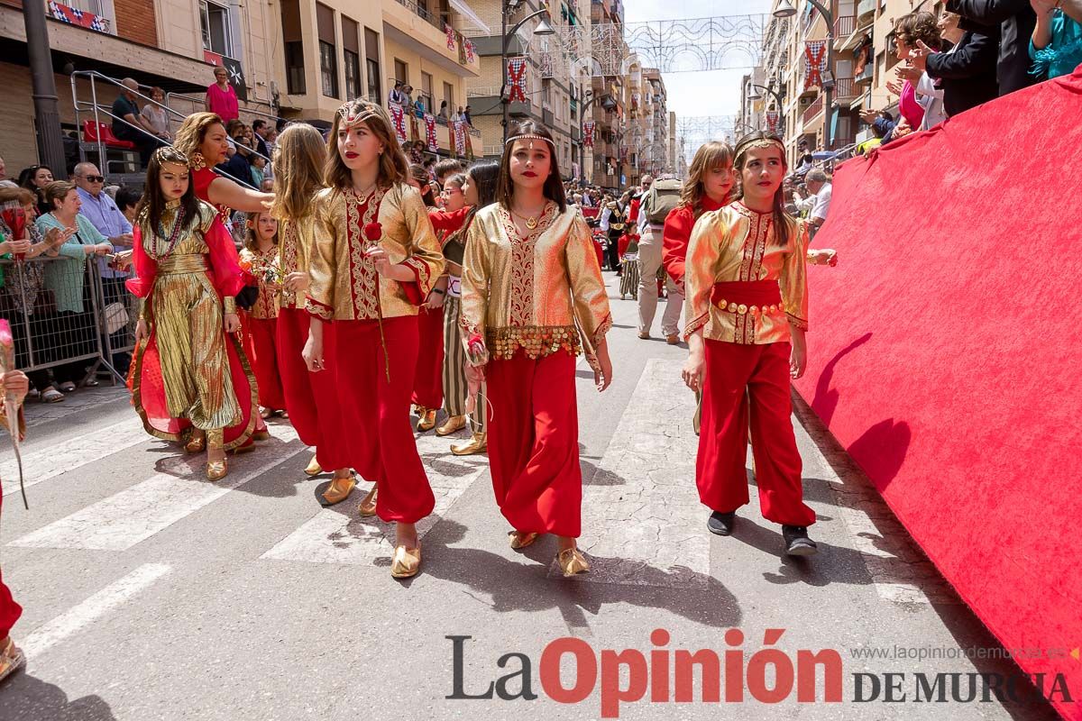 Desfile infantil del Bando Moro en las Fiestas de Caravaca