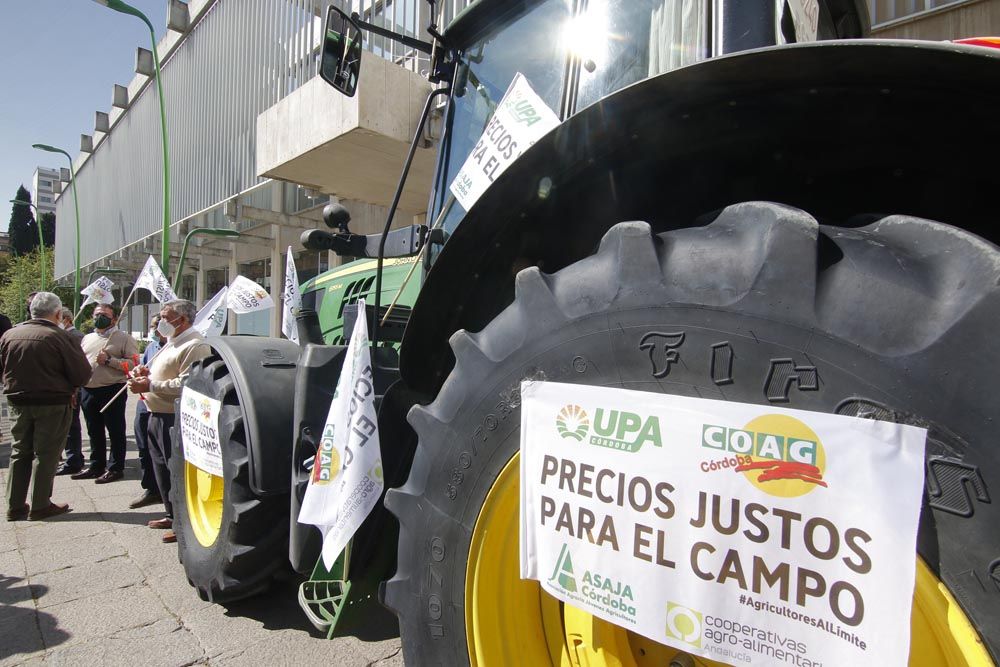 Los agricultores cordobeses protestan por la PAC