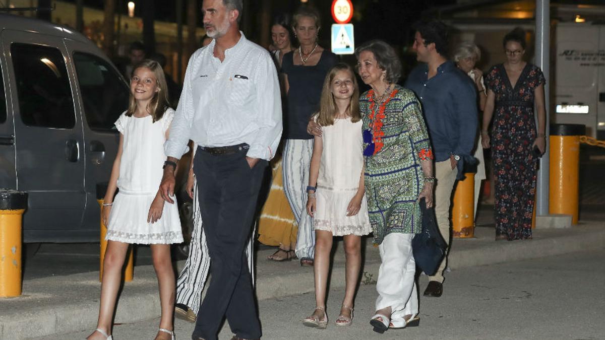 La Familia Real en la cena por la 37 Copa del Rey de Palma de Mallorca