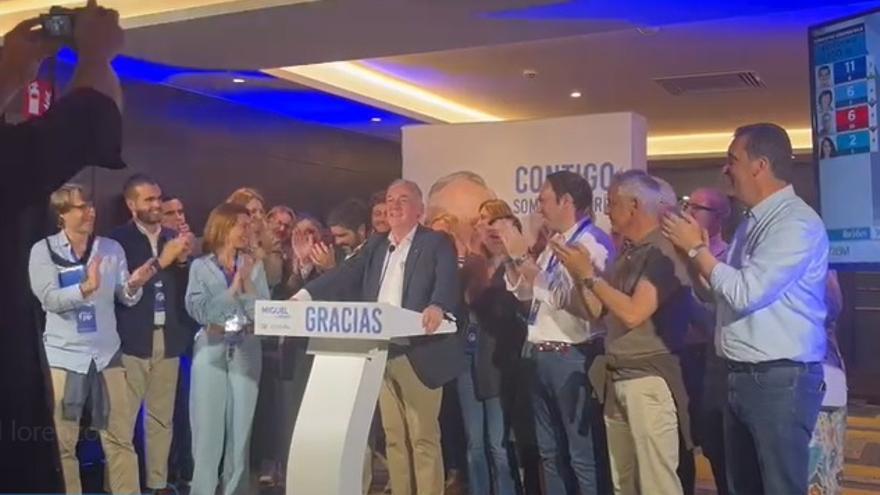 Miguel Lorenzo arranca su discurso ovacionado