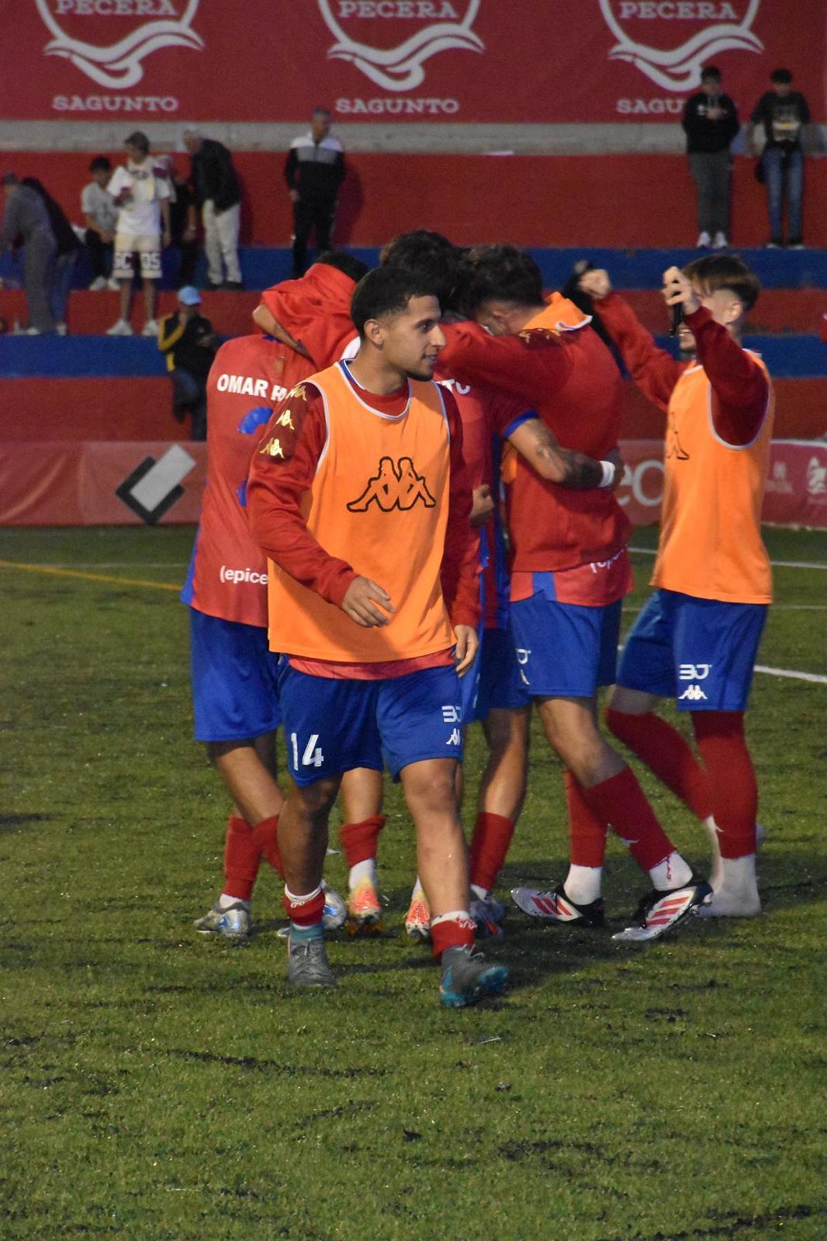 La celebración de uno de los goles.