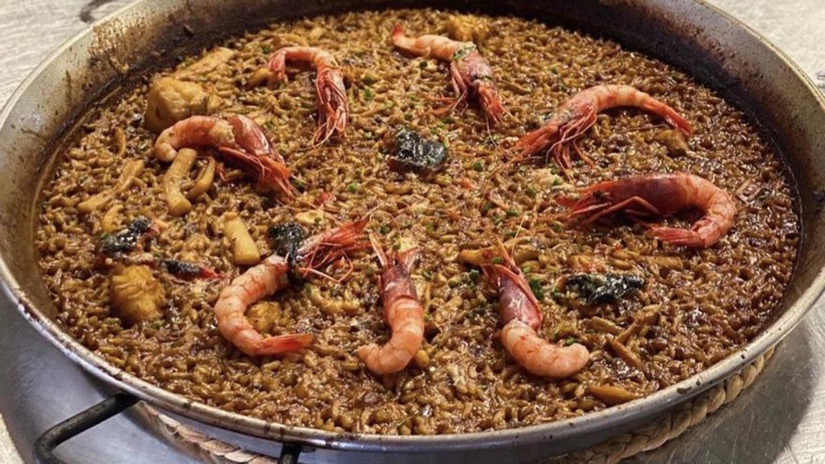 El arroz del restaurante Es Còdol (Formentera).