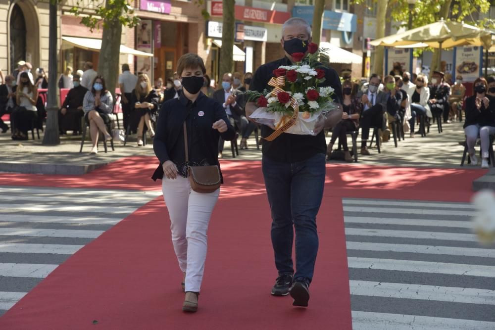 L'acte de la Diada 2020 a Manresa, en fotos